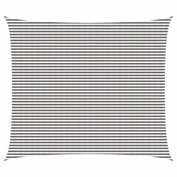 vidaXL Voile d'ombre 6 x 7 m HDPE Rectangulaire Gris clair et blanc