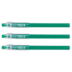 Stylo Roller FRIXION ball Sticks Pointe Moyenne 07 Vert x 3 PILOT
