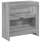 vidaXL Meuble sous lavabo de salle de bain Sonoma gris