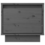 vidaXL Tables de chevet 2 Pièces Gris 35x34x32 cm Bois de pin solide