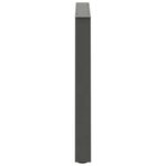 vidaXL Pieds de table à manger en V 3 pièces Anthracite 70 x (72-73 3) cm Acier