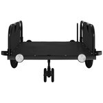 vidaXL Remorque de vélo noir tissu oxford et fer