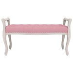 vidaXL Banc Rose 110x45x60 cm Velours