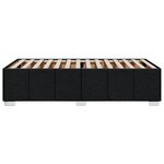 vidaXL Cadre de lit sans matelas noir 80x200 cm tissu