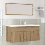 vidaXL Cabinet de salle de bain Chêne artisanal 100 x 38 5 x 46 cm
