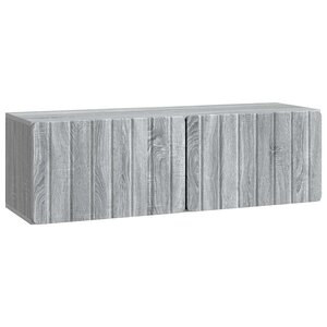 vidaXL Meuble TV mural 98 x 31 x 30 cm Sonoma gris Bois d'ingénierie