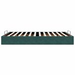 vidaXL Cadre de lit ottoman sans matelas vert foncé 140x200 cm velours