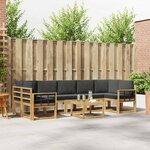 vidaXL Ensemble de canapés d'extérieur 6 pc