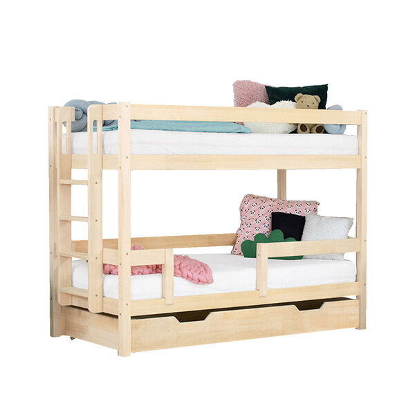 Lit superposé ULURU avec tiroir sommier - naturel