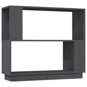 vidaXL Bibliothèque/Séparateur de pièce Gris 80x25x70 cm Pin massif