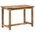 vidaXL Table à manger 110x55x75 cm bois de manguier massif