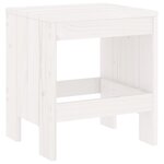 vidaXL Tabourets de jardin lot de 2 blanc 40x36x45 cm bois massif pin
