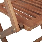 vidaXL Chaises pliables d'extérieur lot de 4 Bois d'acacia solide