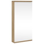vidaXL Armoire de bain à miroir d'angle chêne 30x24x60 cm