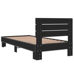 vidaXL Cadre de lit sans matelas noir 90x200 cm