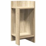 vidaXL Table d'appoint avec étagère chêne sonoma 25 5x27x60 cm