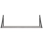 vidaXL Étagères murales 2Pièces sonoma gris 80x25x25 5 cm bois ingénierie