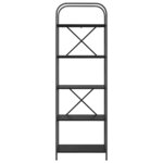 vidaXL Étagère Chêne noir 60 x 30 x 183 cm Bois d'ingénierie