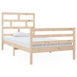 vidaXL Cadre de lit Bois de pin massif 100x200 cm