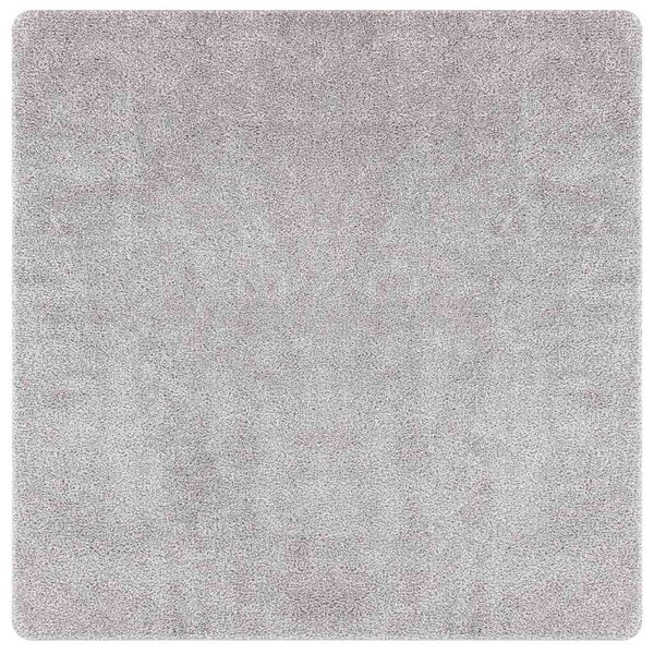 vidaXL Tapis Shaggy Anti-dérapant Gris 200 x 200 cm PP