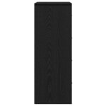 vidaXL Buffet avec tiroir Chêne noir 60 x 31 x 84 cm Bois d'ingénierie