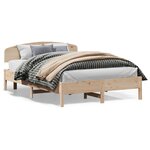 vidaXL Cadre de lit sans matelas 140x200 cm bois massif de pin