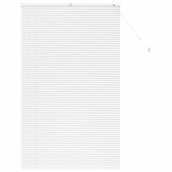 vidaXL Store de Fenêtre avec des rideaux Blanc Aluminium