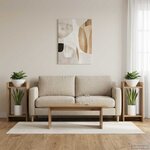 vidaXL Support de Plante 2 pièces Chêne artisanal 30 x 30 x 60 cm
