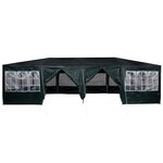 vidaXL Tente de fête 12 parois vertes 8x4 m PE