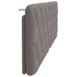 vidaXL Coussin de tête de lit taupe 160 cm tissu
