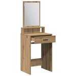 vidaXL Coiffeuse Chêne artisanal 50 x 41 x 140 cm Bois d'ingénierie