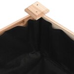 vidaXL Lit surélevé de jardin doublure 240x60x25 cm bois massif sapin