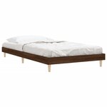 vidaXL Cadre de lit sans matelas chêne marron 100x200 cm