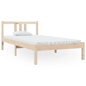vidaXL Cadre de lit sans matelas bois massif 90x190 cm