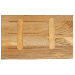 vidaXL Dessus de table à bord vivant 50x30x3 8 cm bois massif manguier