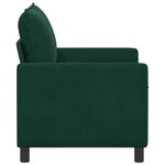 vidaXL Canapé Vert foncé 126 x 81 x 87 5 cm
