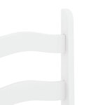 vidaXL Ensemble à manger Panama 3 Pièces blanc bois de pin massif