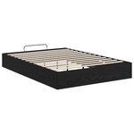 vidaXL Cadre de lit ottoman avec stockage Chêne noir 193 x 120 x 25 cm