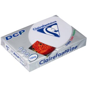 Ramette 250 Feuilles Papier 160g A4 210x297 mm Blanc CLAIREFONTAINE