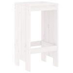 vidaXL Ensemble de bar de jardin 3 Pièces blanc bois de pin massif