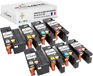 Cx17 c1700 - 8 cartouches toner compatible avec epson aculaser - COMETE