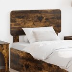 vidaXL Tête de lit Chêne fumé 90 cm Bois d'ingénierie