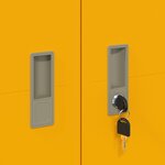 vidaXL Armoire de rangement 2 Pièces Jaune moutarde 60 x 40 x 200 cm