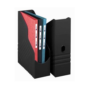 444BLK - Porte-revues maxi-Dos de 96 mm-320x96x250 mm-Noir AVERY