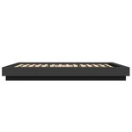 vidaXL Cadre de lit sans matelas noir 140x200 cm