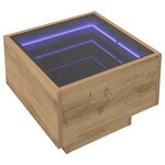 vidaXL Table basse Chêne artisanal 40 x 40 x 30 cm Bois d'ingénierie