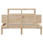 vidaXL Cadre de lit avec tête de lit sans matelas 120x190 cm