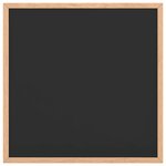 vidaXL Tableau noir avec cadre bois de pin massif noir 40x40 cm