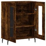 vidaXL Buffet chêne fumé 69 5x34x90 cm bois d'ingénierie