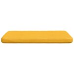 vidaXL Coussins de siège 4 Pièces Jaune clair 40 x 40 x 3 cm